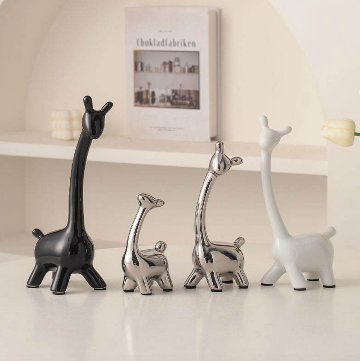 Modern Ceramic Deer Statue