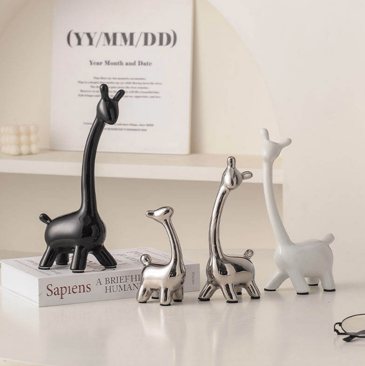 Modern Ceramic Deer Statue