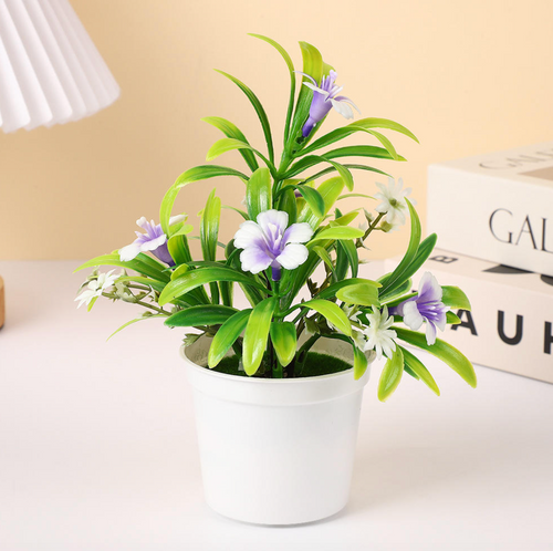 Artificial Morning Glory Potted Plant