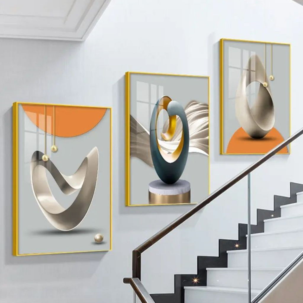 Luxury Abstract Gold Canvas Wall Art