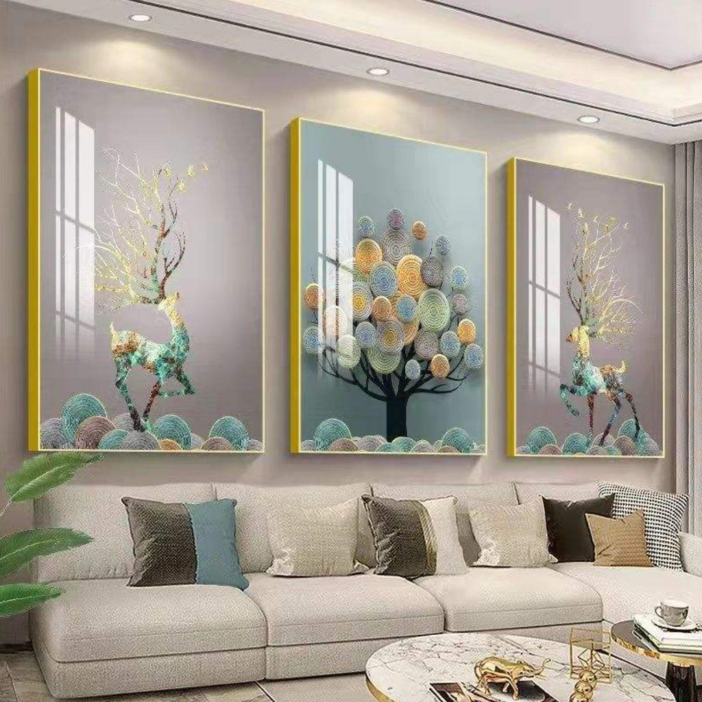 Luxury Abstract Gold Canvas Wall Art
