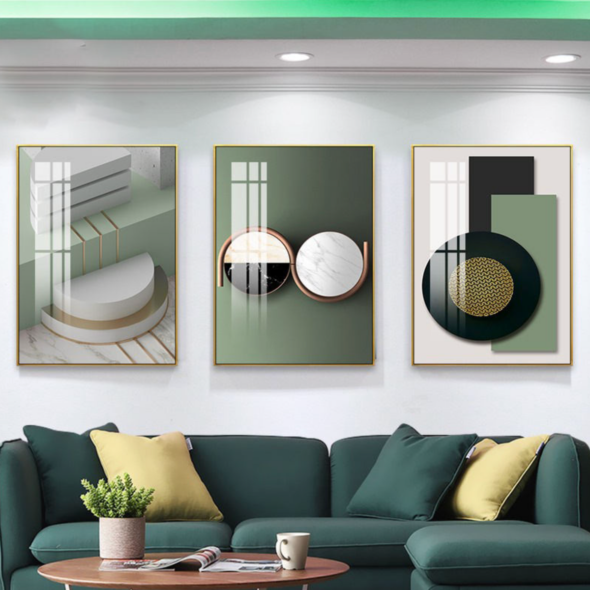 Luxury Abstract Gold Canvas Wall Art